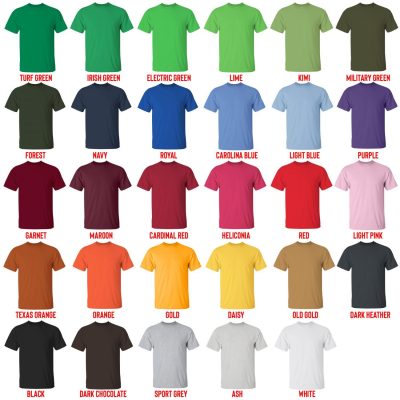 t shirt color chart - Maluma Shop